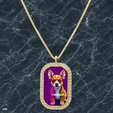Gorgeous Cute Dog Puppy Pendant Necklace Image Design Unique Gold Tone Fine