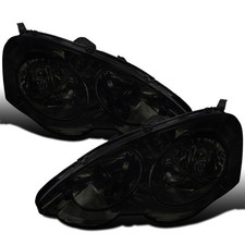 - Fits 2002-2004 Acura RSX Halogen Headlights Pair | Smoke