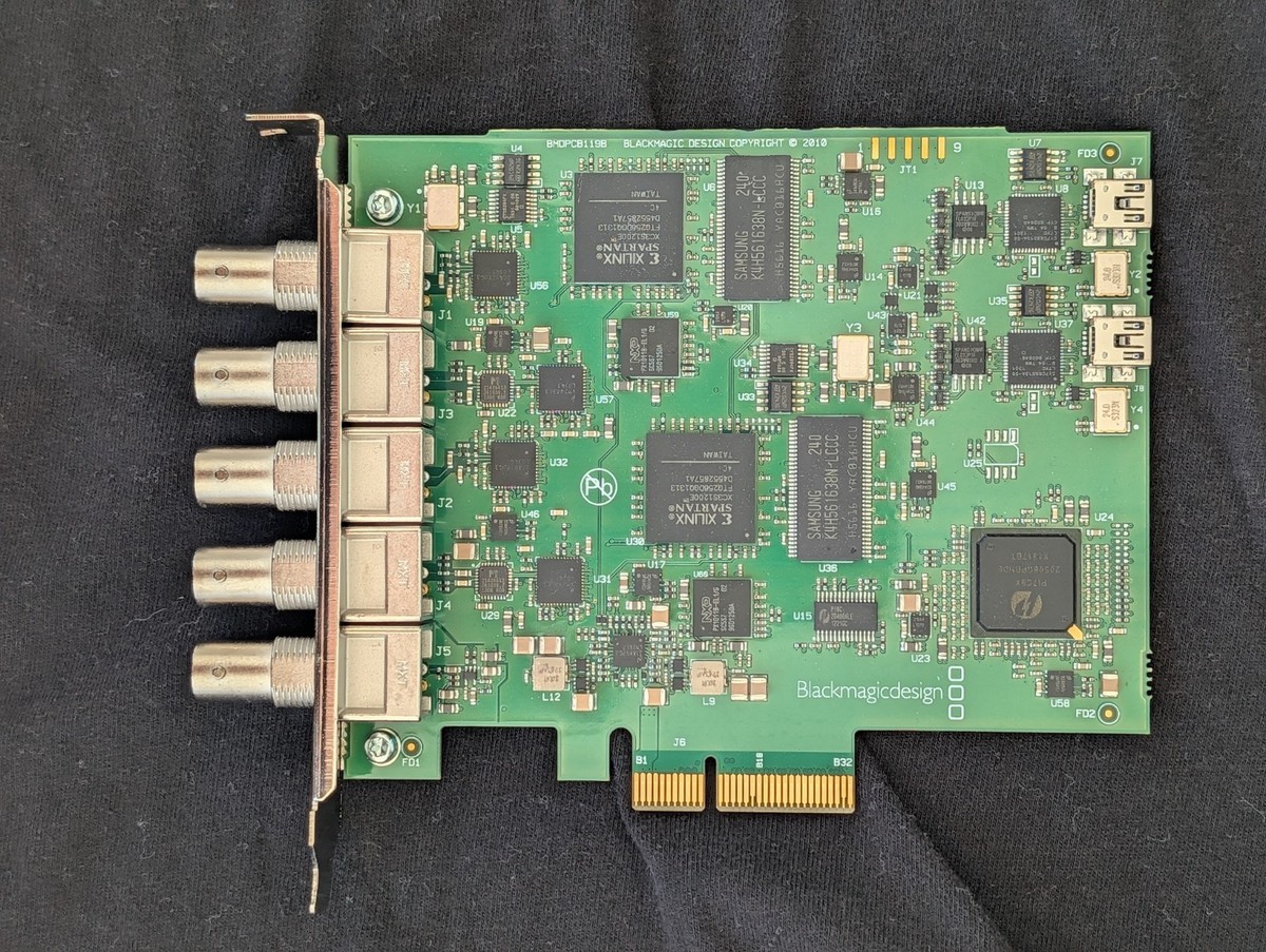 Blackmagic Design DeckLink Quad SDI Capture Card PCIe 4x SDI BNC