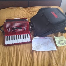 Hohner 12 Bass Entry Level Piano Accordion Red LN