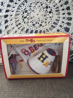 The Muffy Collection Cheerleading Go Go Go Fur It Megaphone Poms Poms Pennant