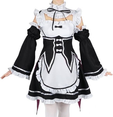 Maid Uniform von Ram & Rem | Dienstmädchen Cosplay Kostüm für Re: Zero Fans S-L