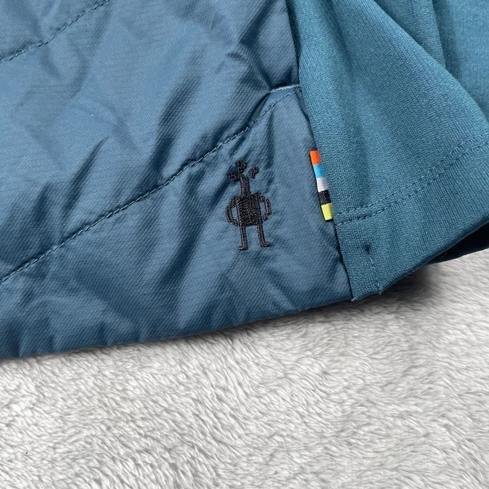 Chaqueta Smartwool Smartloft para mujer M lana merino aislada cremallera completa azul 002806 Foto 3 de 4