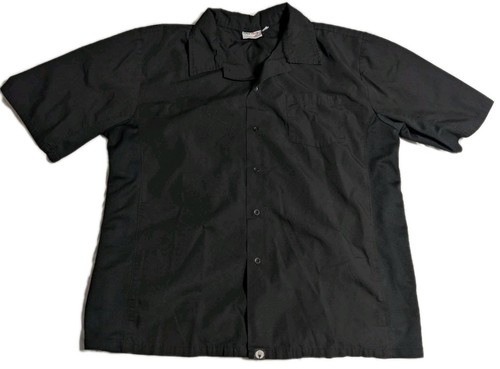 Chef Works Black Short Sleeve Chef Coat Kitchen Uniform Mens XL