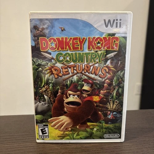 Donkey Kong Country Returns Nintendo Wii Game, Case & Book READ DESCRIPTION