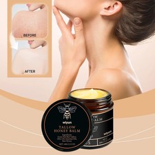 New Organic Grass-Fed Beef Tallow Balm With Raw Honey Moisturizing Cream