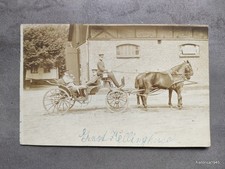 Foto Postkarte Gespann Kellinghusen  1.WK 1.WW