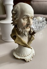 Porcellana Antica Bisquit Capodimonte Statuine Soprammobili Benacchio Triade Vin