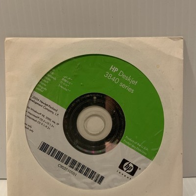 HP Deskjet 3840 Series Printer Installation Disc CD 2004 Hewlett Packard Invent