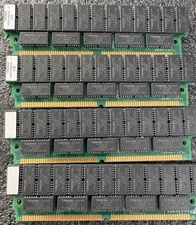 Vintage 256MB (4X64MB) 16MX36 72PIN FPM GOLD SIMM 60NS 5V **TESTED**