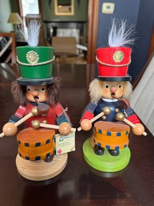 German Christian Ulbricht incense burner smoker - pair of drummer boys