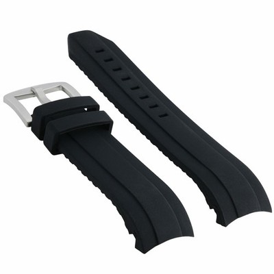 22MM SILICONE RUBBER STRAP BAND FOR SEIKO 200M SKX007K SKX007J 7S26 CURVE BLACK