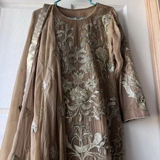 CHARIZMA Embroidered Shirt Shalwar Wedding Party Dress Pakistani Indian