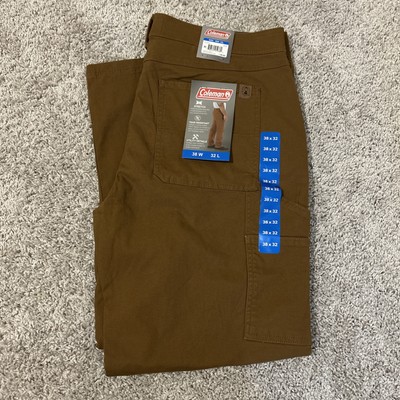 Coleman Men's Canvas Durable Utility Comfort Stretch Pant 38/32 mens work pants 