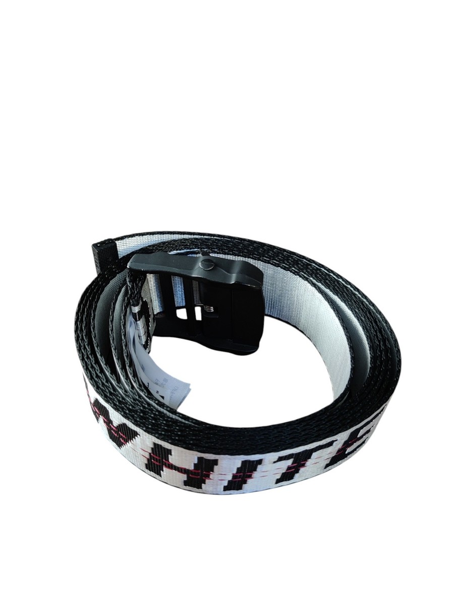 在庫処分　OFF-WHITE オフホワイト 　BELT ブラックベルト OFF-WHITE Classic Industrial Belt (FW21) Black Men's - FW21 - US