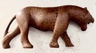 Vintage Hand Carved Wooden Leopard Figurine African Folk Art Roaring Safari 9” — photo 6