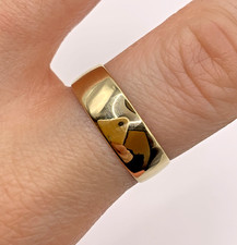 Wedding Band Ring 9 ct Gold 5.6mm 375 Yellow Gold - Size Q