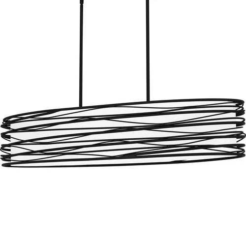 Quoizel SPL542 Spiral 5 Light 42"W Linear Chandelier - Black - Picture 1 of 9