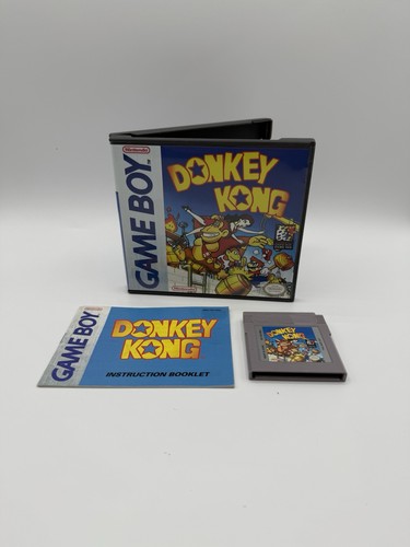 Donkey Kong (Nintendo Game Boy, 1994) Originalkarton mit Handbuch Hülle getestet