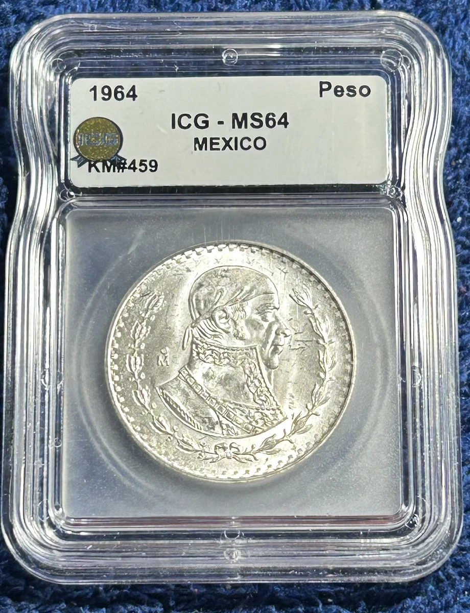 1964年 MO メキシコ 1ペソ ホセ・モレロス PCGS MS65 高評価！ 1 Peso 1964 Mexican Coins (1905-Now) for sale | eBay