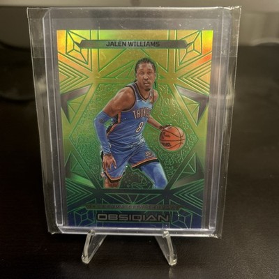 2024-25 Obsidian Jalen Williams Electric Etch Caldera #2 Thunder No 2