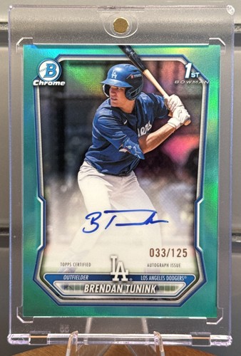 Brendan Tunink [Blue Refractor] #CPA-BT 2026 Bowman Chrome Prospect Autograph card