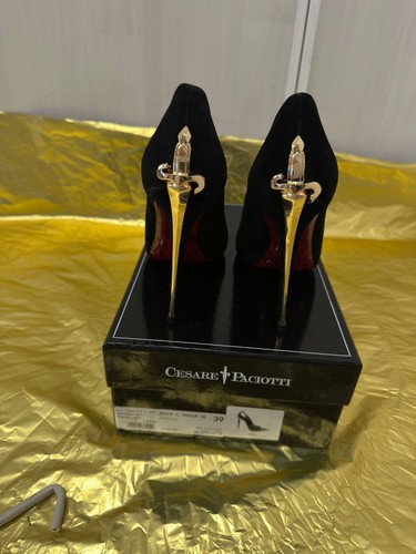 Cesare paciotti dagger heels Lady Dagger Heel EU 39 Gold Swords - Picture 1 of 6