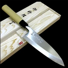 🟡Japanese Kitchen Deba Knife 180mm 7.1 inch Single edgedRight handedSEKI JAPAN