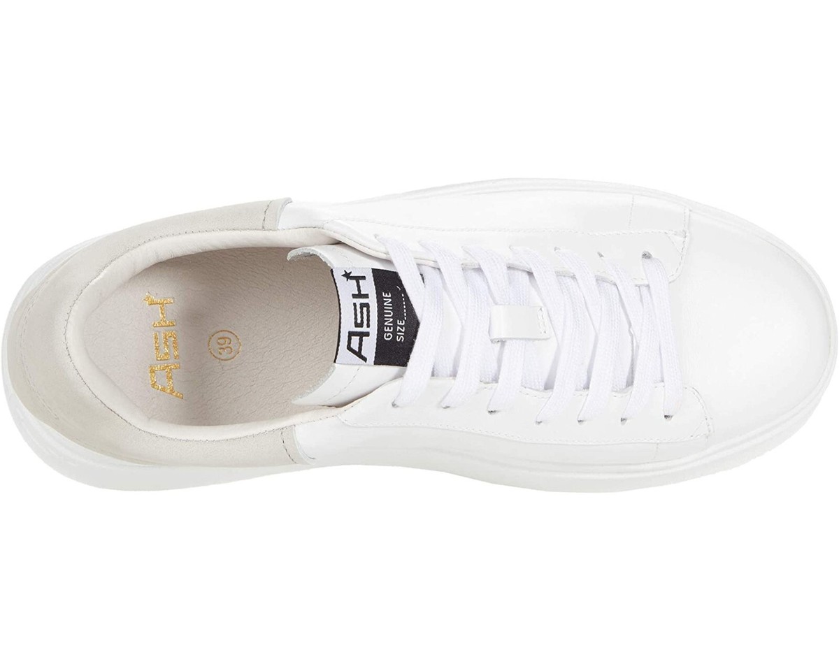 Ash Z4479 Women s White Moby Low Top Platform Sneakers Size