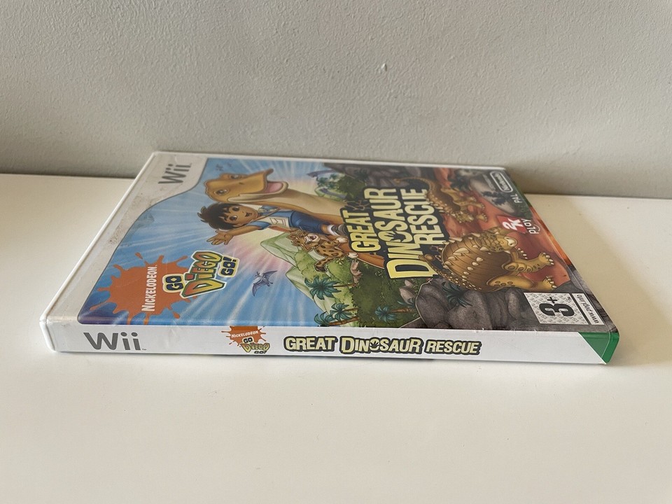 Go Diego Go! Great Dinosaur Rescue Nintendo Wii Game & Manual UK PAL