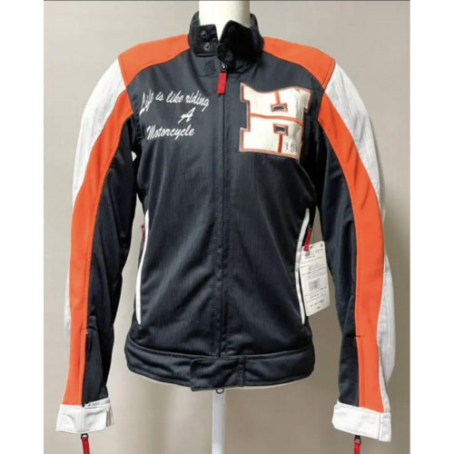 Honda×SHINICHIRO ARAKAWA Motorcycle Jacket size:M Black x Orange