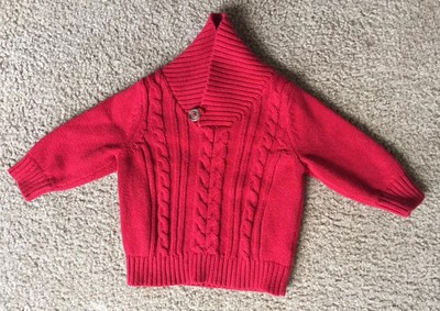 baby boy red sweater