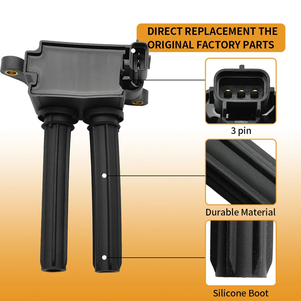 ✅Bobina de encendido y bujía para Dodge Charger Durango Chrysler 300 5,7 L V8 UF504 Foto 3 de 4