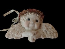 Vintage Signed Dreamsicles Angel Figurine Wall Hanging Artist Kristin 1995