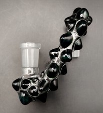 14mm Dark Green Glass Drop Down Attachment Adapter