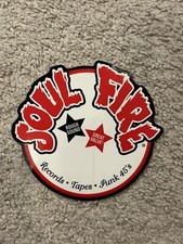 Vintage 2000 Soul Fire Records Label Sticker Funk 45s Tapes 5x5