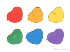 Kate Spade Love Shack Pride Mini Leather Chain Heart Crossbody Handbag Purse