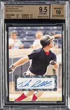 2007 JUST ROOKIES AUTO #49 JOSH REDDICK BGS 9.5 AUTO 10