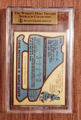 1979 O-Pee-Chee #302 Dave Hutchinson Maple Leafs Hockey Card BVG