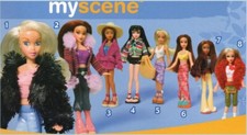 2004 BARBIE MY SCENE MCDONALDS HAPPY MEAL TOY DOLLS U - PICK