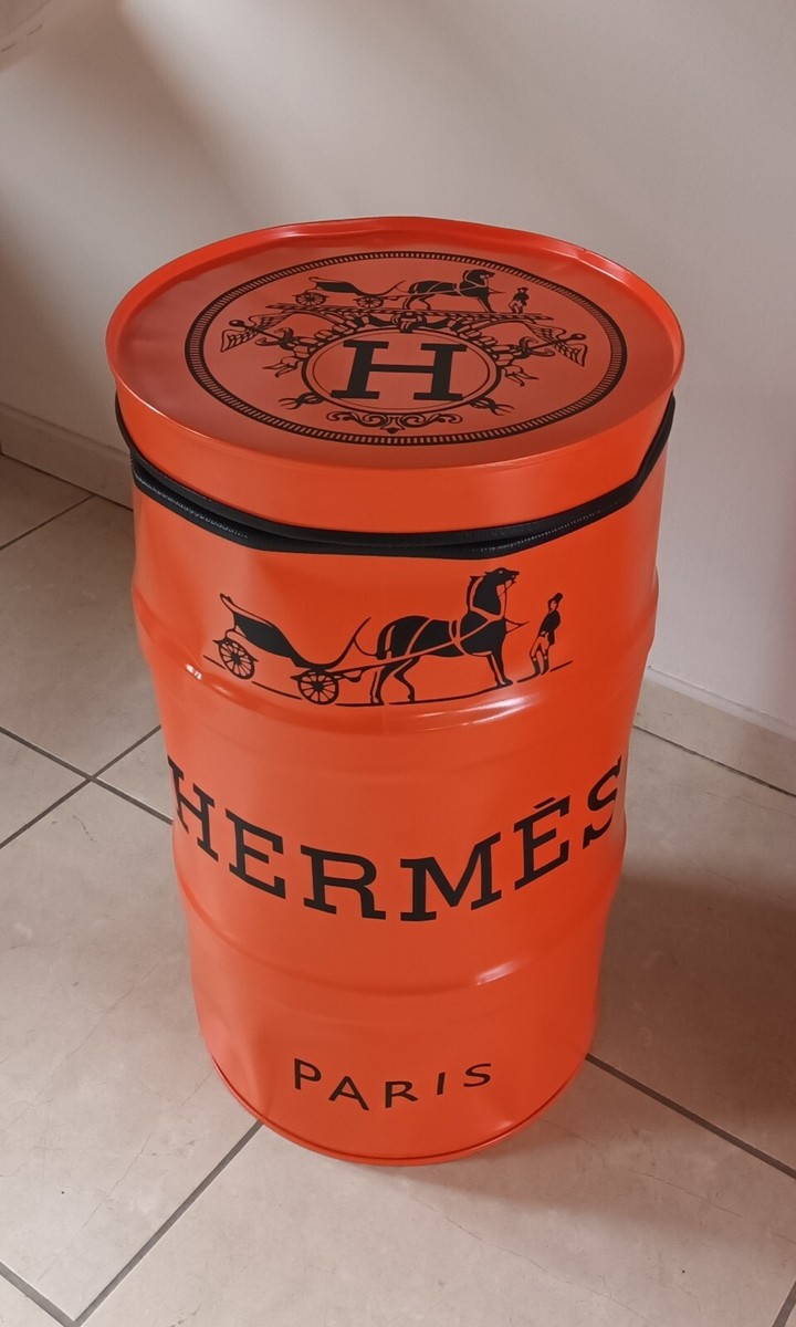 TONNEAU BARIL FÛT de Décoration Orange Hermes 60L EUR 168