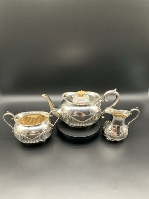 Antique JD & S James Deakin & Sons Silver EPNS Regency Coffee and