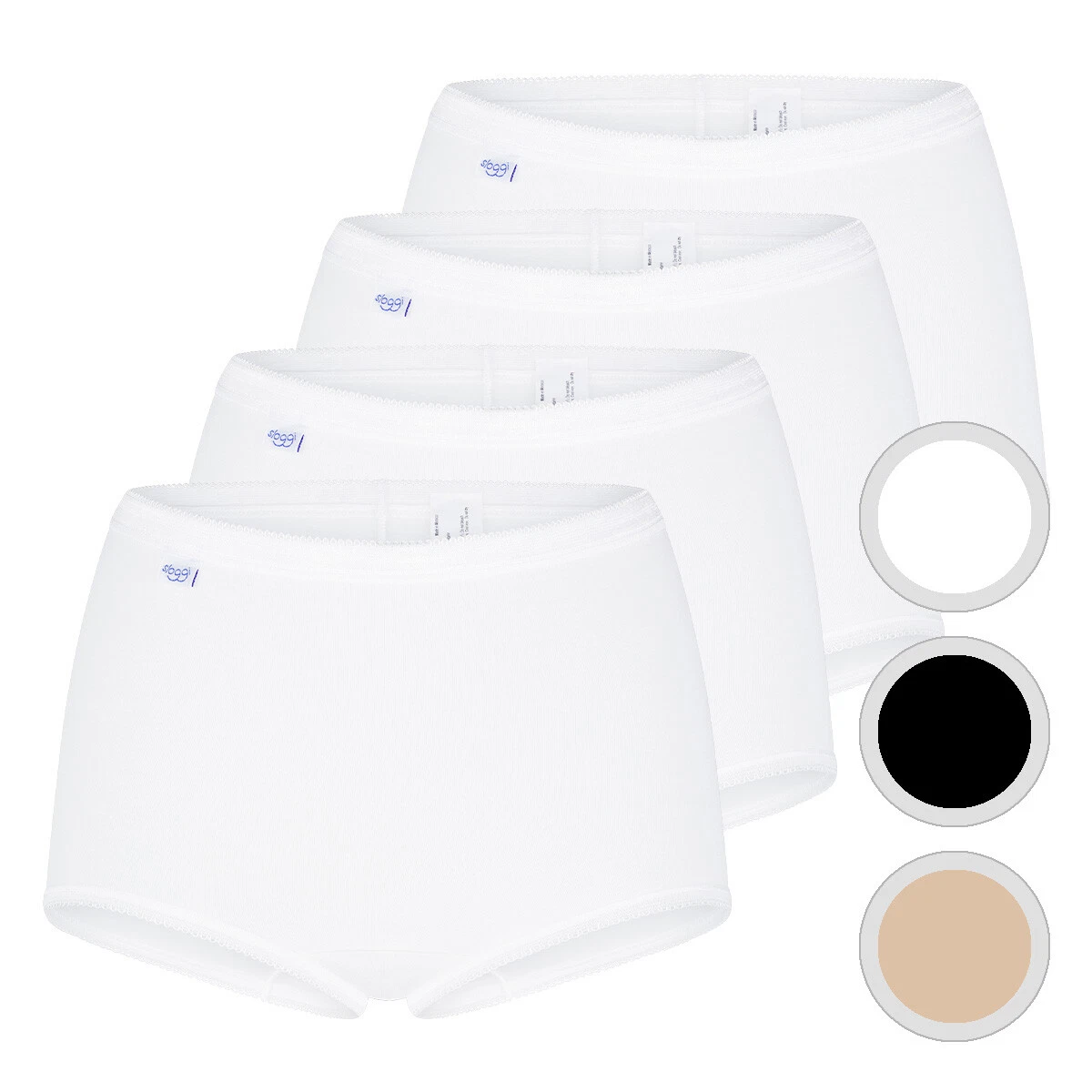Sloggi Slip Damen Slip 6er Pack Baumwolle  Packung, 6er Pack Baumwolle Packung 6er Pack S0be8044
