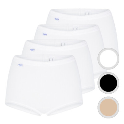 4er Spar-Pack - Sloggi - Basic+ - Damen - Maxi Slip - Unterhose - Baumwolle