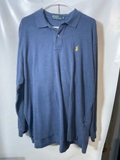 SALE! XL POLO RALPH LAUREN dress SHIRT long sleeve classic blue vintage .