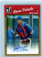 * KEVIN PARADA * 2023 DONRUSS 1990 RETRO GOLD AUTOGRAPH RC # 2/10