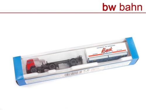 Roco H0 1567 Renault Camion Con Rimorchio A Cassone, Beck Boissons - 第 1/2 張圖片