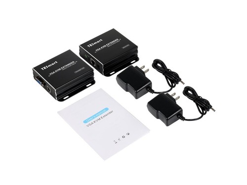 TESmart 1080P 60Hz USB VGA KVM Extender Over Cat5e/Cat6 Ethernet (300m) - Photo 8/9