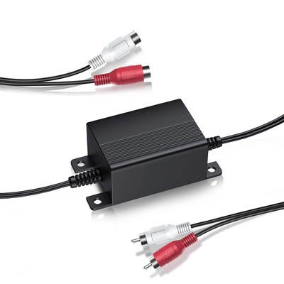 Ground Loop Noise Isolator RCA Audio Noise Filter für Car Audio/Home Stereo S...