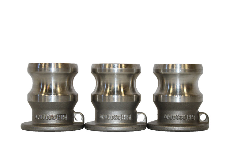LOT (3) CAMPBELL INSTA-LOCK DP100SS STAINLESS STEEL CAM & GROOVE PLUG